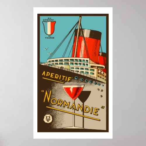 Apritif NORMANDIE France Poster