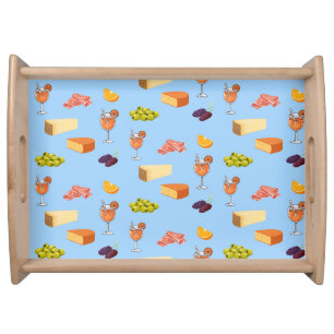 Aperol and Cheese Pattern Serving Tray