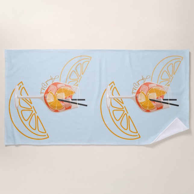 Aperol O'Clock Beach Towel (Front)