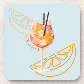 Aperol O'Clock Beverage Coaster
