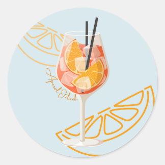  Aperol O'Clock Classic Round Sticker