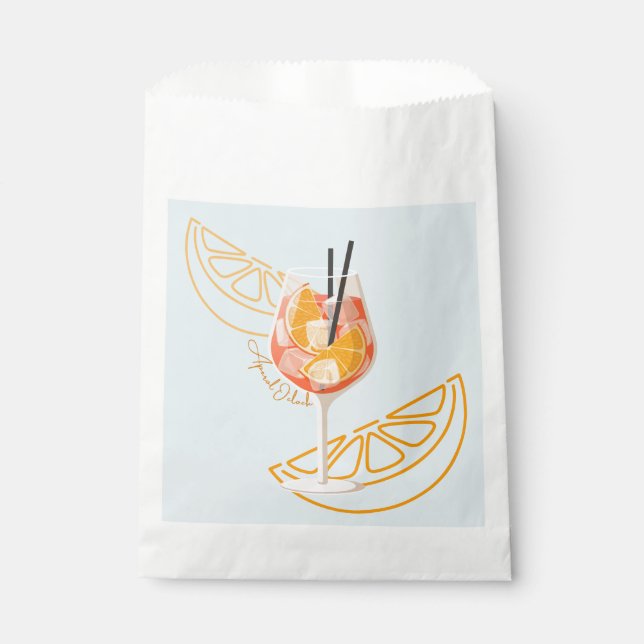 Aperol O'Clock Favor Bag (Front)