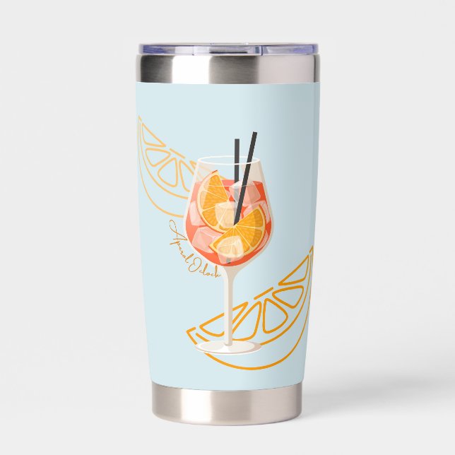 Aperol O'Clock Insulated Tumbler (Front)