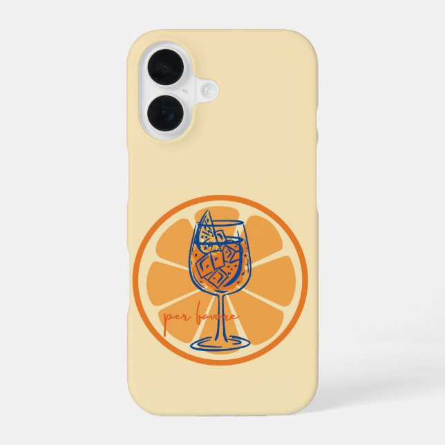 Aperol Per Favore Iphone Case (Back)