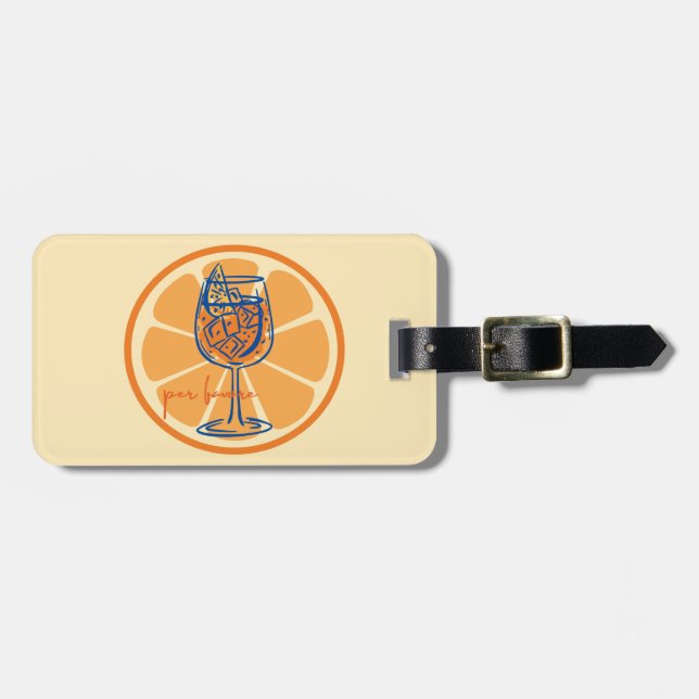  Aperol Per Favore Luggage Tag (Front Horizontal)