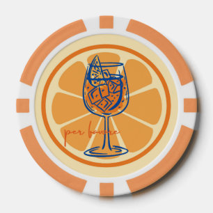 Aperol Per Favore Poker Chips