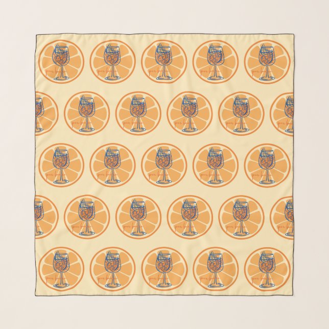  Aperol Per Favore Scarf (Front)