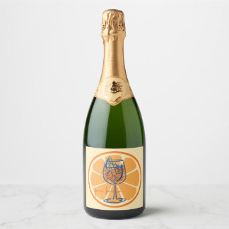Aperol Per Favore Sparkling Wine Label