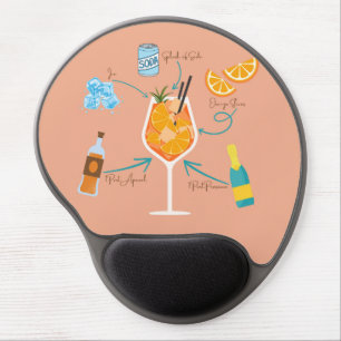 Aperol Recipe Gel Mouse Pad