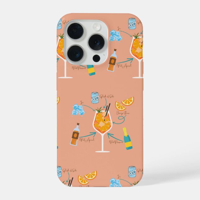 Aperol Recipe Iphone Case (Back)