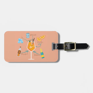Aperol Recipe Luggage Tag