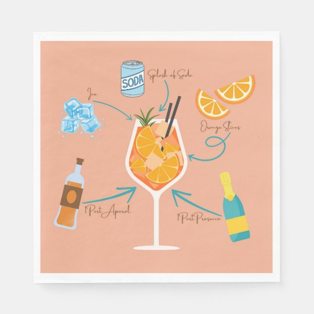 Aperol Recipe Napkins (Front)