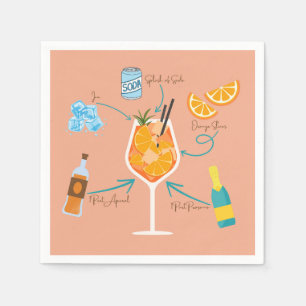 Aperol Recipe Napkins