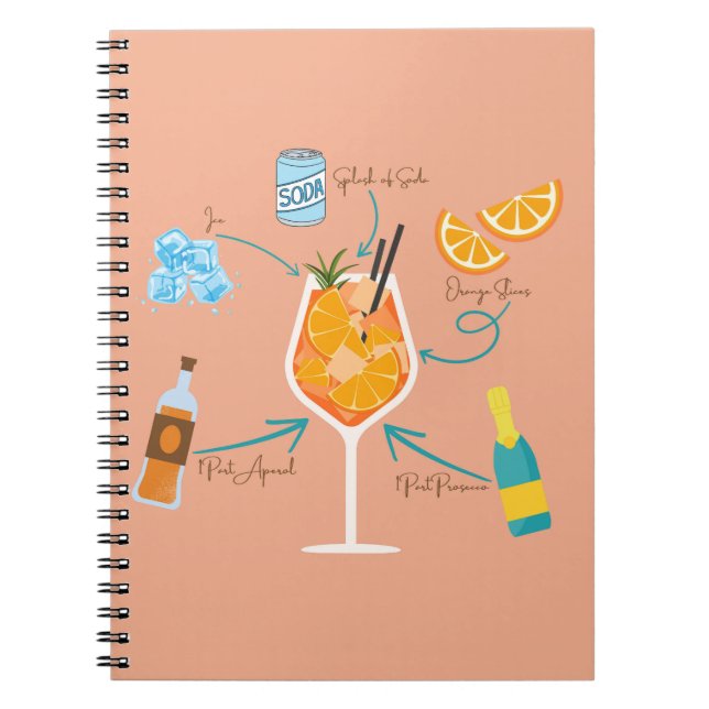  Aperol Recipe Notebook (Front)