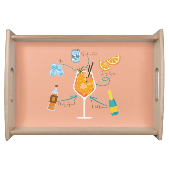 Aperol Recipe Serving Tray (Front)