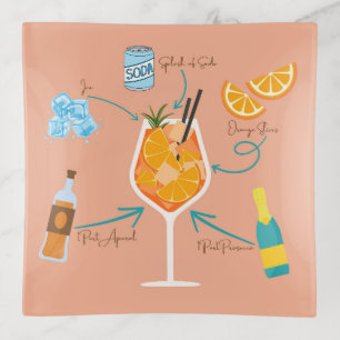 Aperol Recipe Trinket Tray