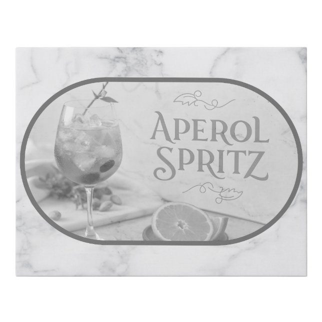 aperol screen faux canvas print (Front)