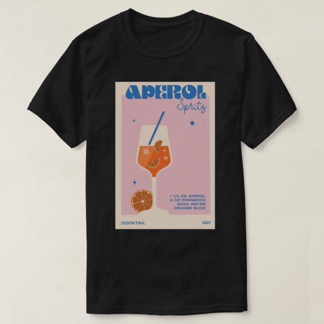 Aperol Sprits Retro   T-Shirt (Design Front)