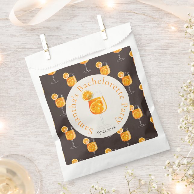 Aperol Spritz Bachelorette Party  Favor Bag (Clipped)