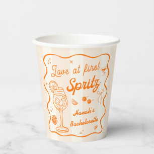 Aperol Spritz Bachelorette Party Paper Cups