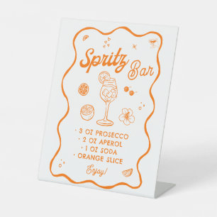 Aperol Spritz Bar Pedestal Sign