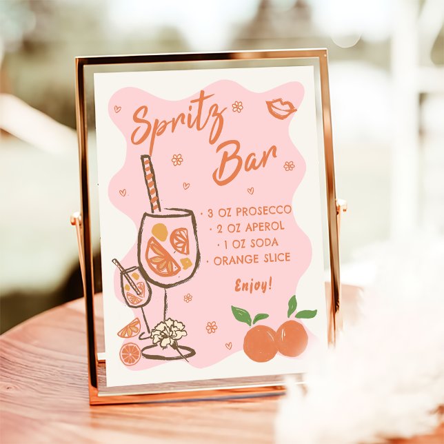 Aperol Spritz Bridal Shower Bar Sign (Creator Uploaded)