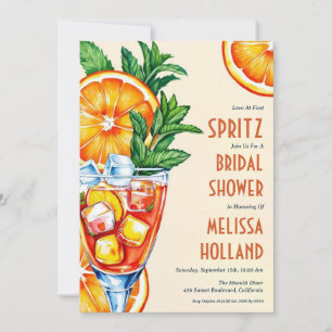 aperol spritz bridal shower invitations