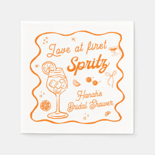 Aperol Spritz Bridal Shower Napkins