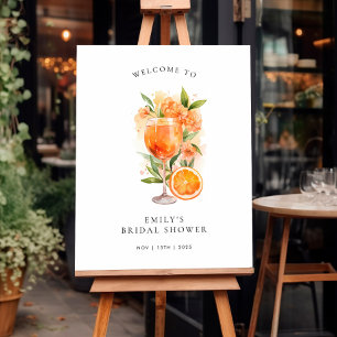 Aperol Spritz Bridal Shower Welcome Sign