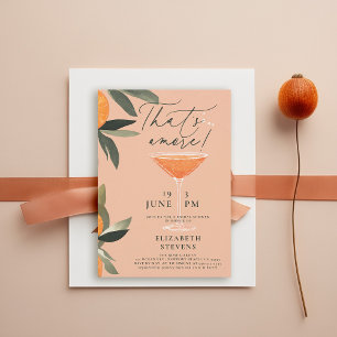 Aperol Spritz Citrus Modern Amore Bridal Shower Invitation