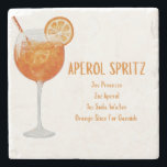 Aperol Spritz Coaster<br><div class="desc">Aperol Spritz Recipe Coaster</div>