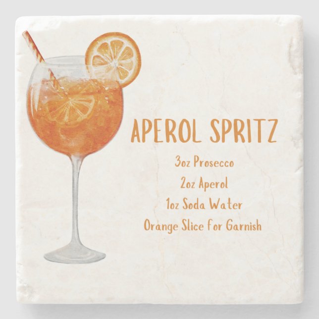 Aperol Spritz Coaster (Front)