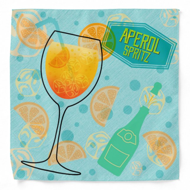 Aperol Spritz Cocktail Bandana (Front)