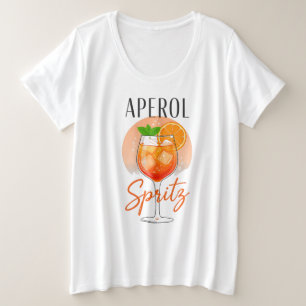 Aperol Spritz Cocktail Design Plus Size T-Shirt