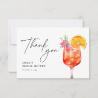 Aperol Spritz Floral Bridal Shower
