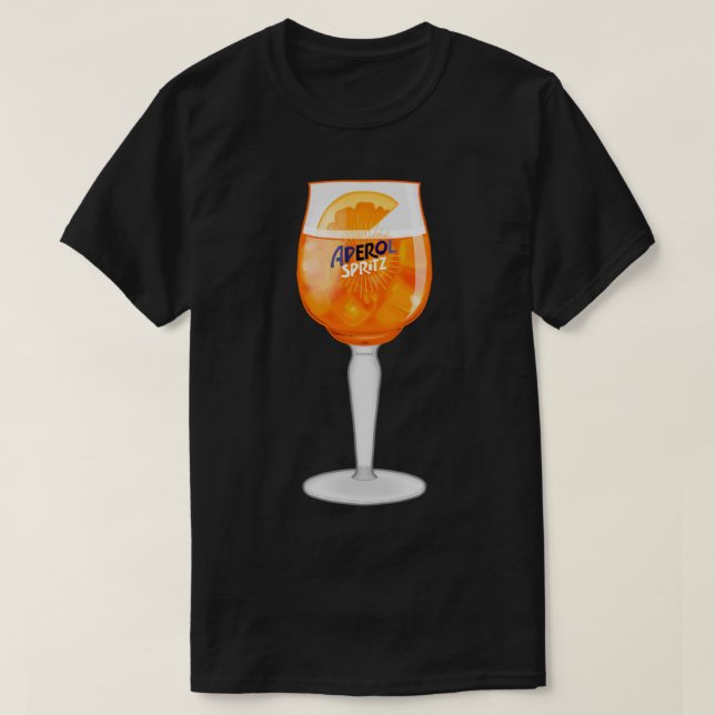 Aperol Spritz in a Glass   T-Shirt (Design Front)