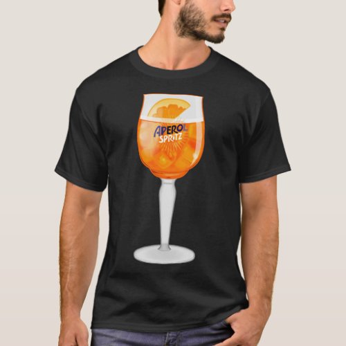 Aperol Spritz in a Glass   T_Shirt