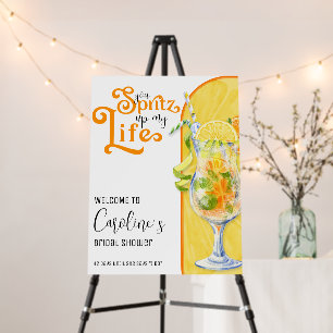 Aperol Spritz Italian Bridal Shower Welcome Sign