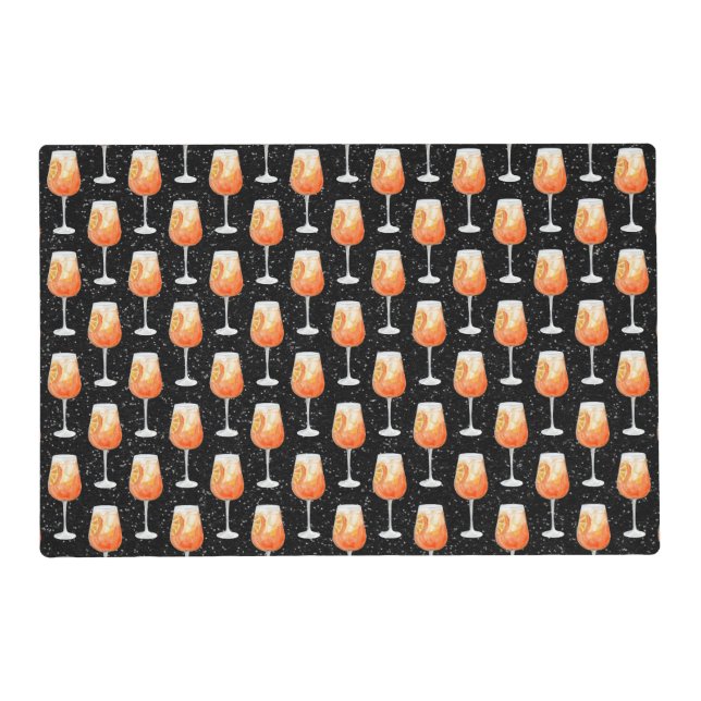 Aperol Spritz Pattern Placemat (Front)