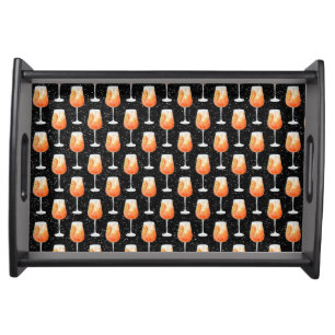 Aperol Spritz Pattern Serving Tray