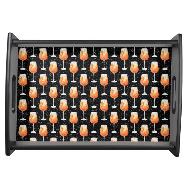 Aperol Spritz Pattern Serving Tray (Front)