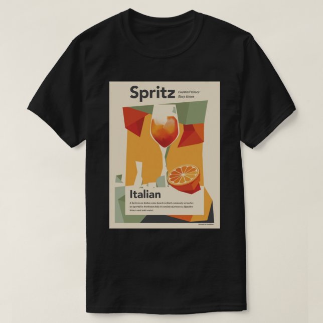 Aperol Spritz Poster   T-Shirt (Design Front)