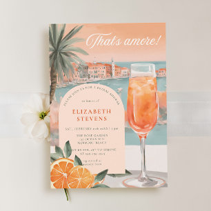 Aperol Spritz Venice Summer Chic Bridal Shower Invitation