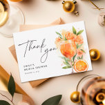 Aperol Spritz Watercolor Bridal Shower Thank You Card<br><div class="desc">Aperol Spritz Watercolor Bridal Shower Thank You Card</div>