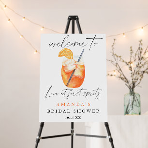 Aperol Spritz Welcome bridal shower party Foam Board