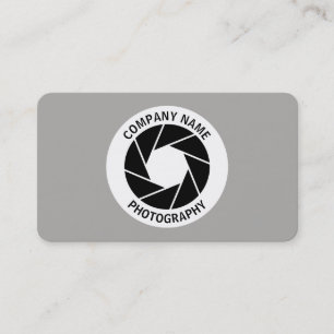 Aperture Circle - Gray Business Card