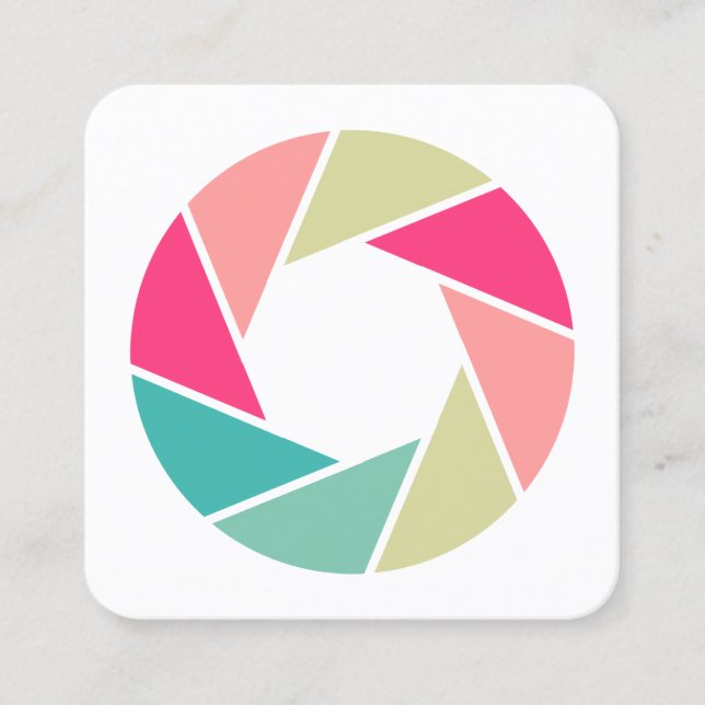 Aperture - Colors 01 Square Business Card (Front)