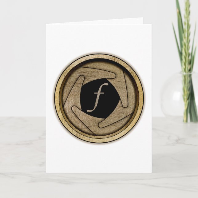 Aperture Greeting Card (Front)