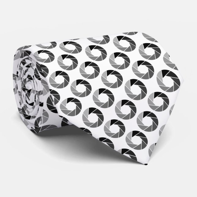 Aperture Pattern - Tonal Neck Tie (Rolled)