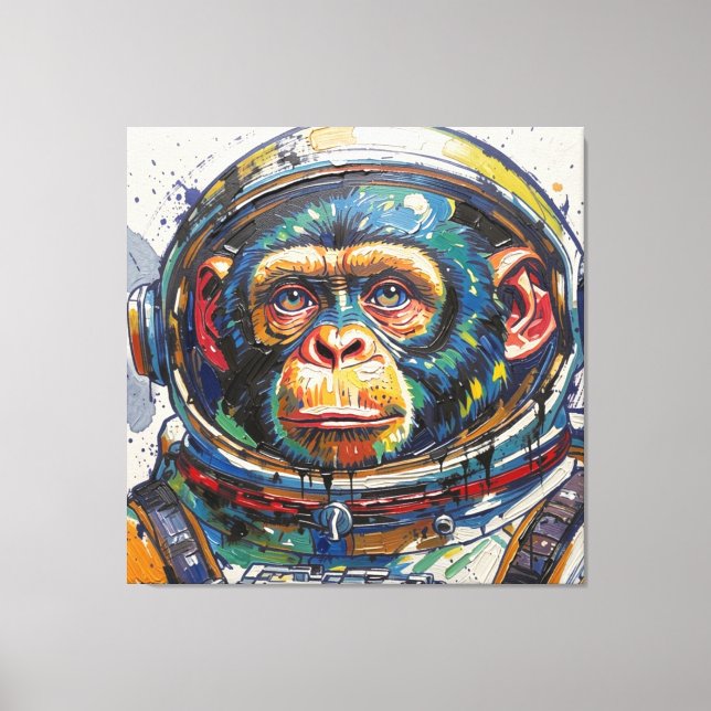 APES IN SPACE-3 CANVAS PRINT (Front)